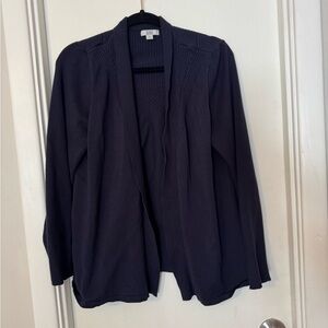 Croft & Barrow Navy Blue Open Front Cardigan size XL